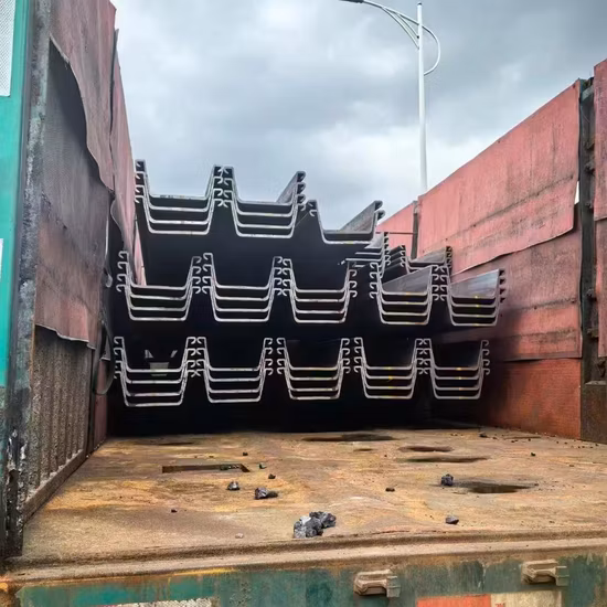 Palancole in acciaio nero originale di rivestimento Palancola in acciaio laminata a caldo tipo ZU