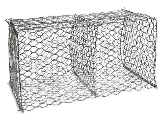 Rete metallica esagonale in PVC per stampo per blocchi di muri di contenimento